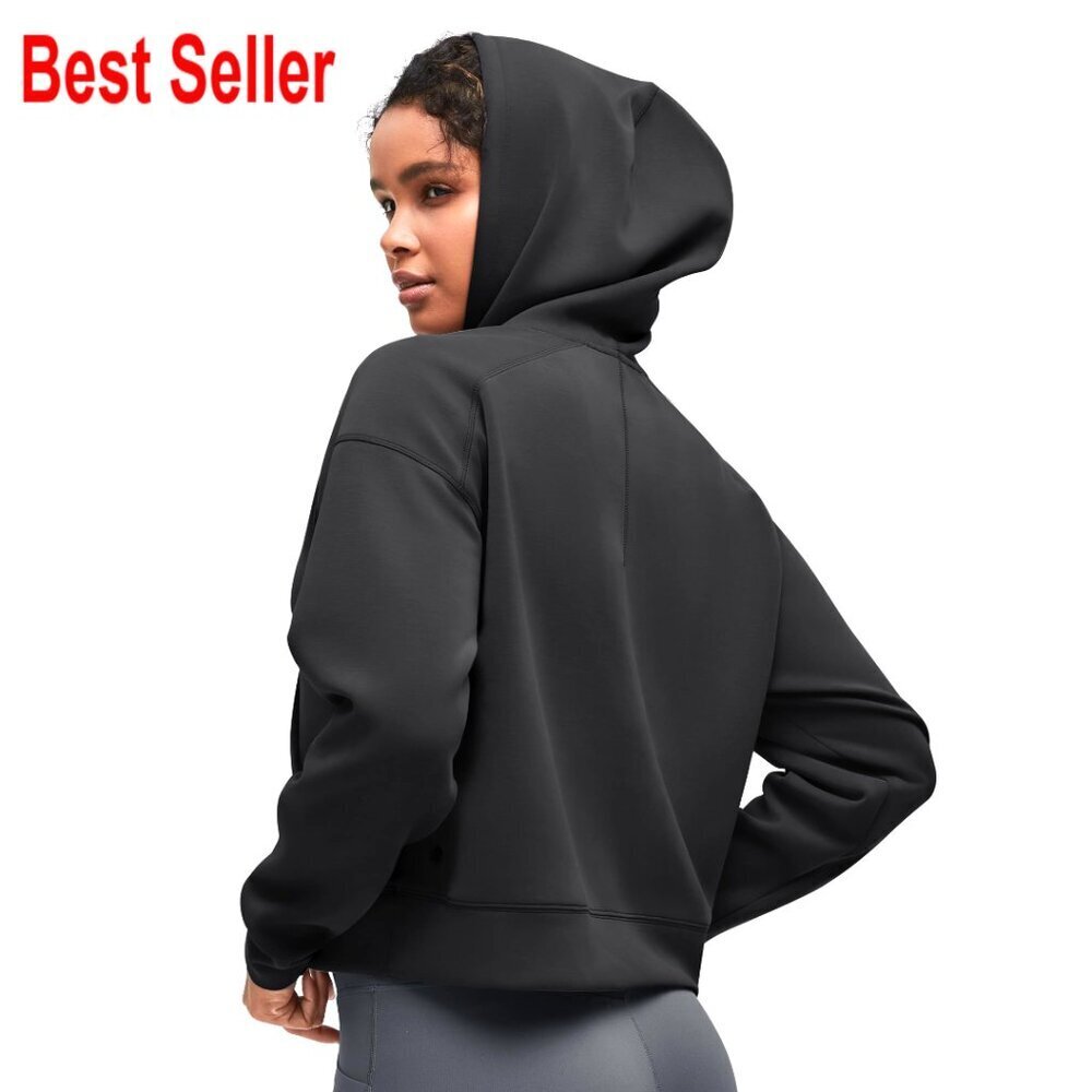 Modal Soft Hoodie with Kangaroo Pocket, Casual Pullover, Women's Activewear